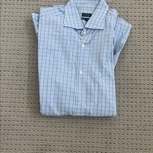 Men's Blue Checkered Casual Shirt